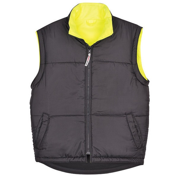 Men's Hi-Vis 5-in-1 Safety Jacket, 300D Poly Oxford with PU Coating, Fluorescent Green, L