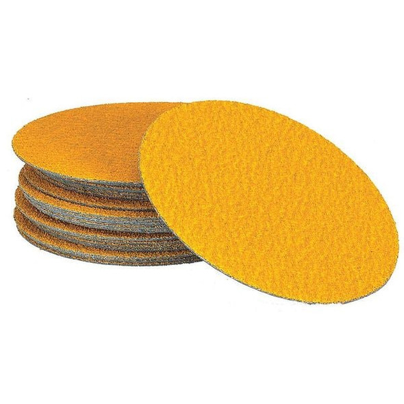 PSA Sanding Disc, 6 in Dia, No Hole, Ceramic, 36 Grit, Coated Type, Predator