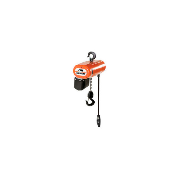 CM Shopstar 1/4 Ton Electric Chain Hoist 10' Lift 12 FPM 110V