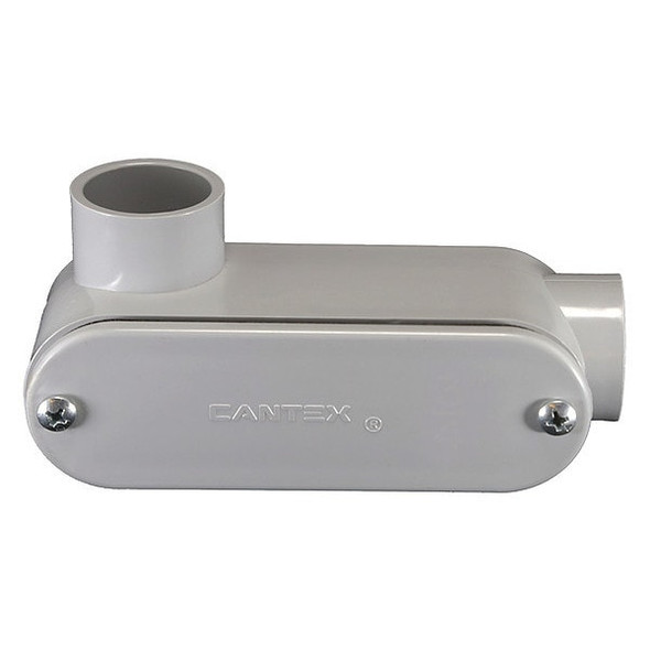 Cantex Conduit Outlet Body,PVC,Trade Size 1/2in 5133660 Cantex Conduit Outlet Body,PVC,Trade Size 1/2in 5133660