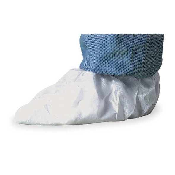 Cleanroom Shoe Covers, Tyvek(R) IsoClean(R), White, Slip Resistant Sole: Yes ,M