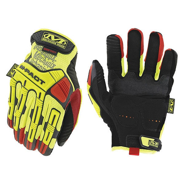 Mechanix Wear Mechanics Gloves,Hi-Vis Yellow,9,PR SMP-X91-009