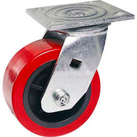 Faultless Swivel Plate Caster 1498-6 6"" Polyurethane Wheel