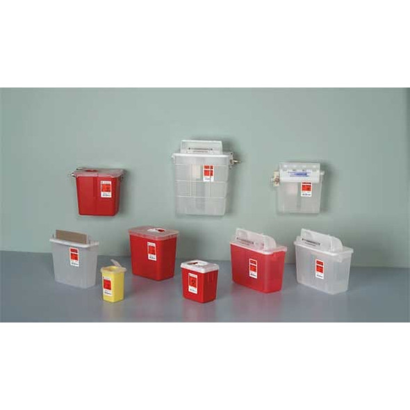 Covidien Sharps Container,Red,2 1/5 qt,PK5 S22Q100522