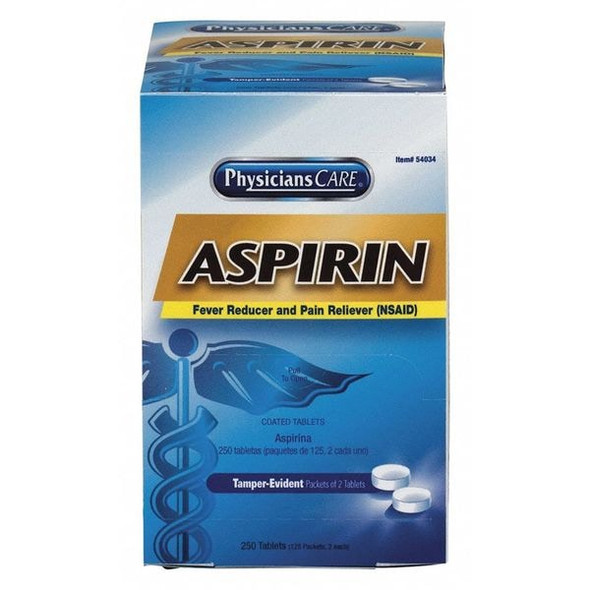 Manufacturer Varies Pain Relief,Tablet,125 x 2,325mg,PK250 54034