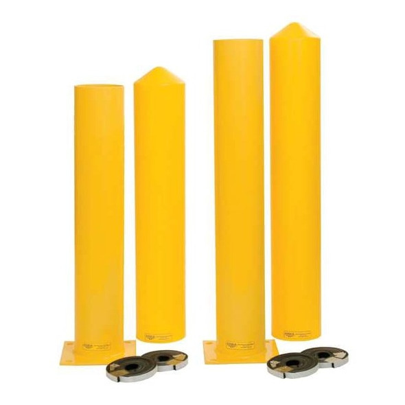 Manufacturer Varies Bollard ,42 in H,Yellow ,Carbon Steel 1764PS