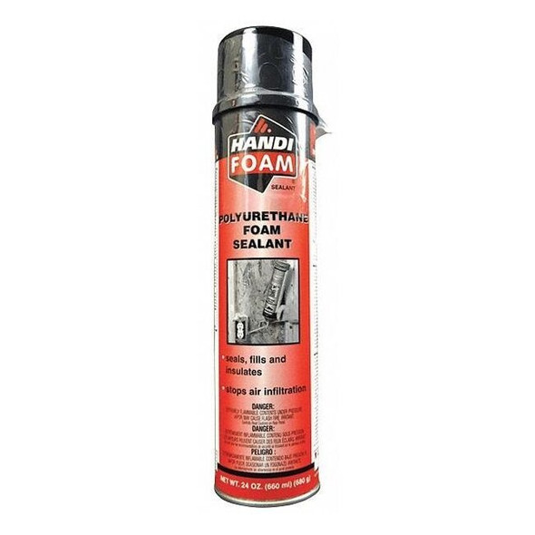 Handi-Foam Spray Foam Sealant, 24 oz, Cream, 12 PK P30107G