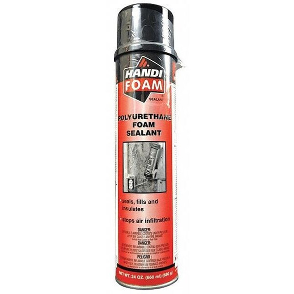 Handi-Foam Spray Foam Sealant,24 oz,Cream,PK12 P30107G
