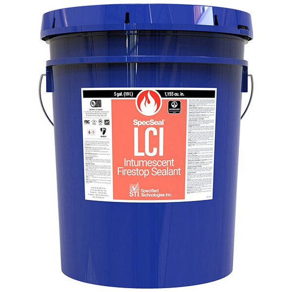 Sti Fire Barrier Sealant,5 gal.,Red LCI305