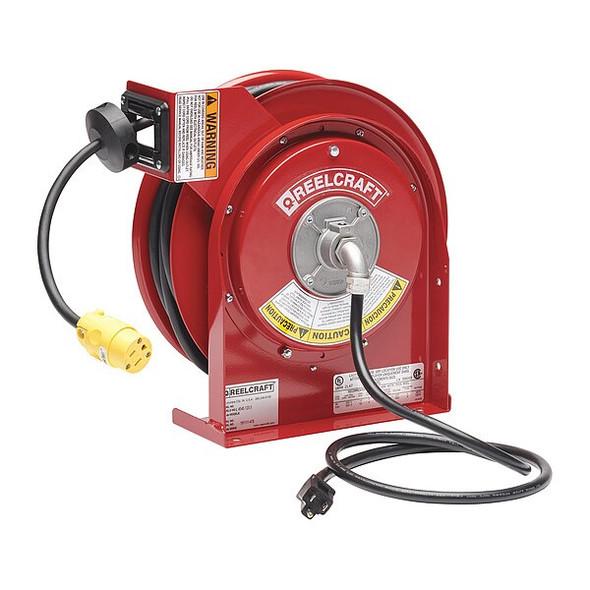 Reelcraft Retractable Cord Reel with 50 ft. Cord 1-Outlet 16/3 L 4050 163 3