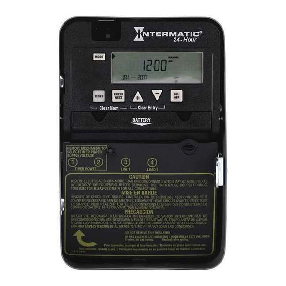 Intermatic Electronic Timer, Gray, Metal ET1105C