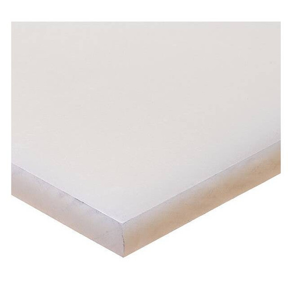 White Polypropylene Rectangle Stock 48" L x 1-1/2" W x 1" Thick
