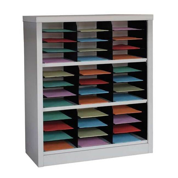 Manufacturer Varies Horizontal Literature Organizer 36 Compartments, Tan 5CRY4