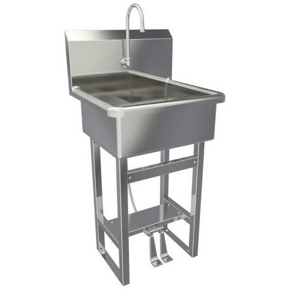 Sani-Lav Hand Sink, Floor, Faucet, 23inL, 20-1/2inW 524