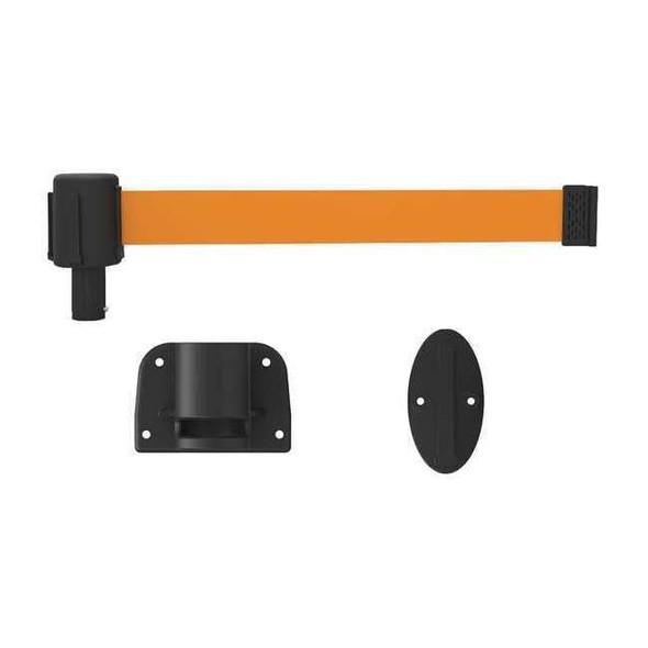 Banner Stakes Retractable Belt Barrier System, Orange PL4129