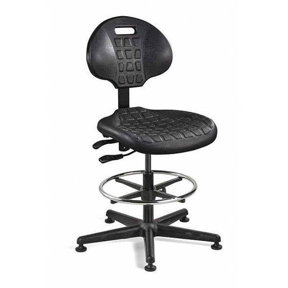 Bevco Drafting Chair,50 in H,Black 7501-BLK Bevco Drafting Chair,50 in H,Black 7501-BLK