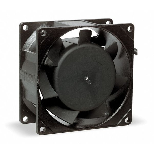 Dayton Axial Fan, Square, 24V DC, - Phase, PBT Plastic, 3 5/8 in W. 6KD73