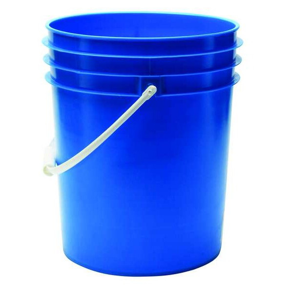 Manufacturer Varies Pail, 5.0 gal., Plastic Handle, Blue ROP2150BL-P