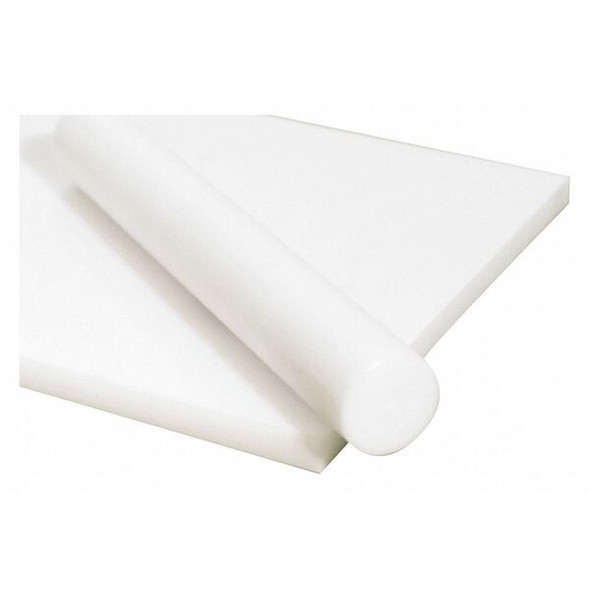 White Acetal Copolymer Sheet Stock 12" L x 12" W x 0.250" Thick