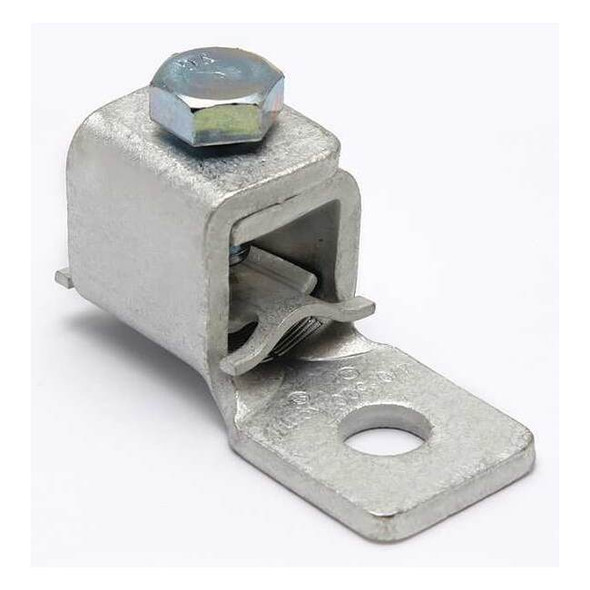 Mechanical Lug, 4/0 AWG Max, 1 Conductor, 1 Hole, 3/8 in Stud, Copper