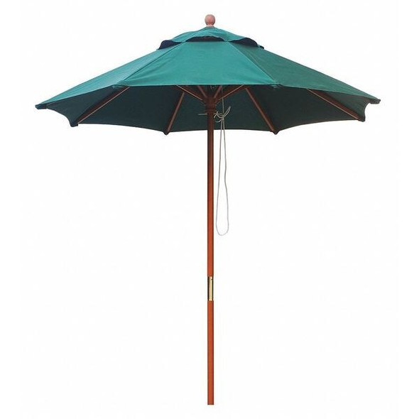 Manufacturer Varies Market Umbrella, 7 ft., Forest Green 45MV57