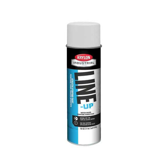 Athletic Field Striping Paint, 18 oz., Athletic White, Water -Based