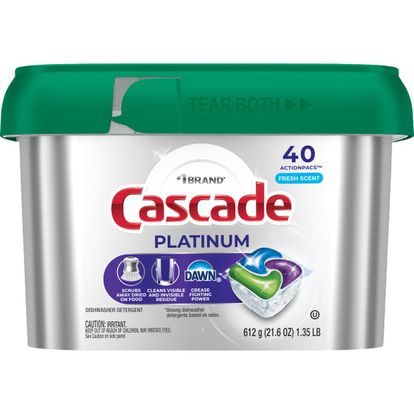 Cascade Platinum Action Pacs Fresh Dishwasher Detergent Tabs (40 Ct.)