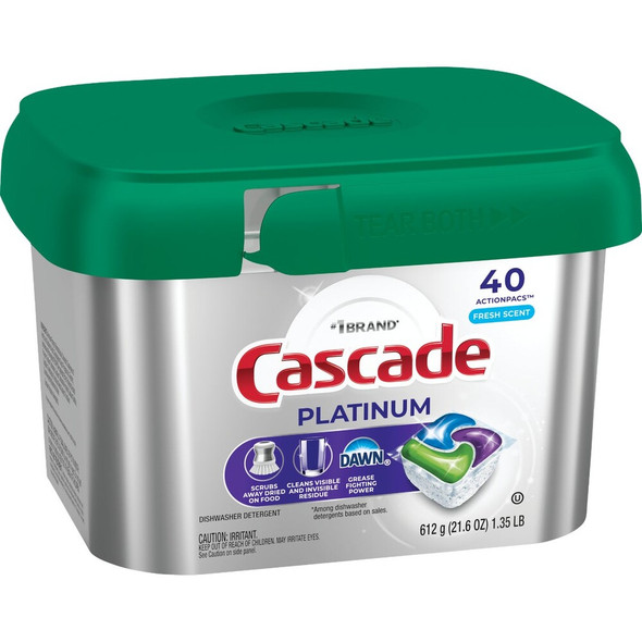 Cascade Platinum Action Pacs Fresh Dishwasher Detergent Tabs (40 Ct.) 30772155417 601796