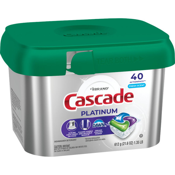 Cascade Platinum Action Pacs Fresh Dishwasher Detergent Tabs (40 Ct.)