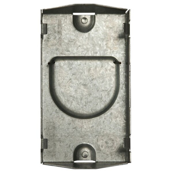 Raco Box Cover, Square Box Type, 1 Gang, Galvanized Steel, Raised Cover Type 701RD