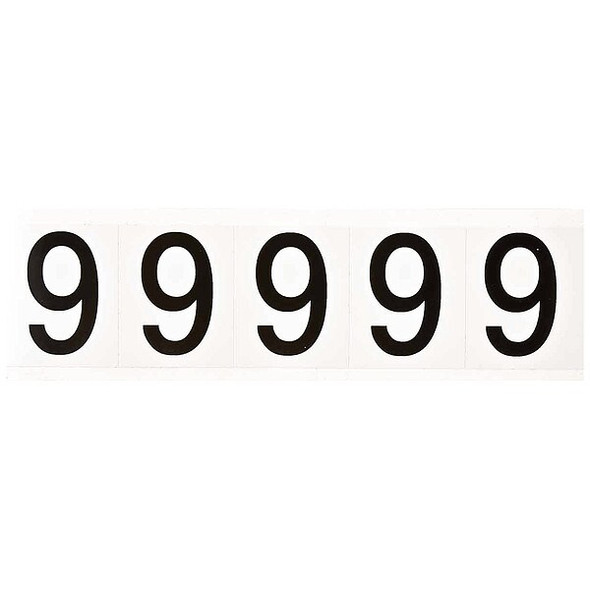 Brady Number Label,1-15in.H Character,Vinyl, PK5 9714-9