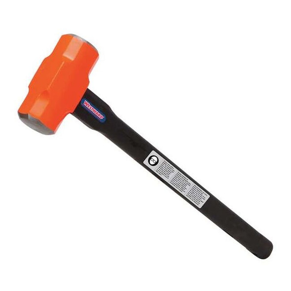 Westward Sledge Hammer,12 lb.,36 In,Rubber/Steel 22XP71