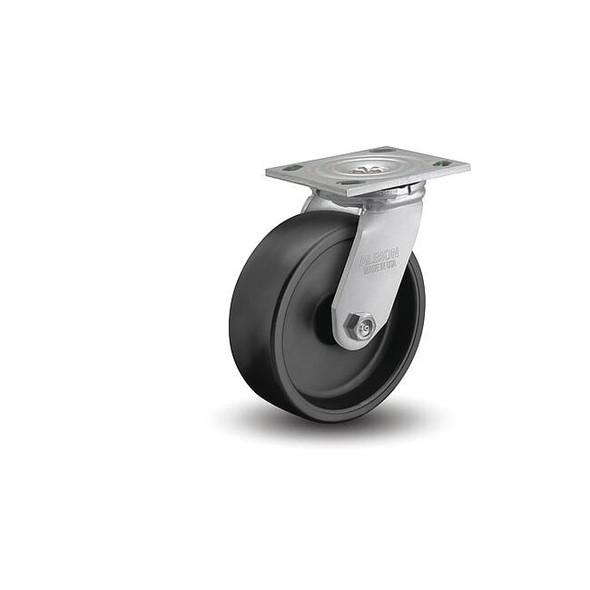 5" X 2" Non-Marking Polypropylene Swivel Caster, No Brake, Loads Up To 550 lb