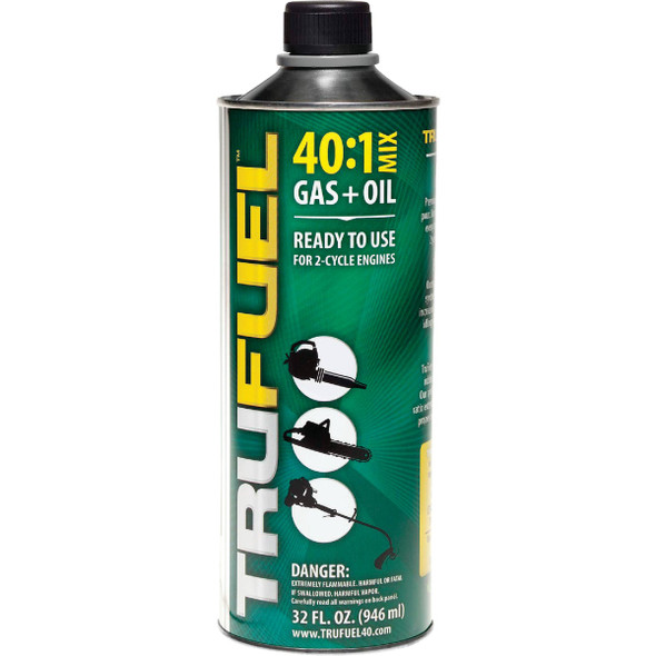 TruFuel 32 Oz. 40:1 Ethanol-Free Small Engine Fuel & Oil Pre-Mix 301164210040