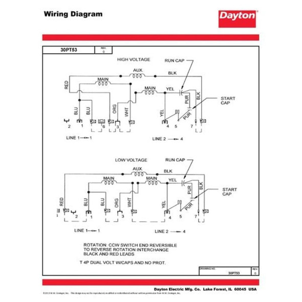 Dayton MTR,CS-CR, ODP,1-3 HP,1725,56,EFF 72.4 30PT53