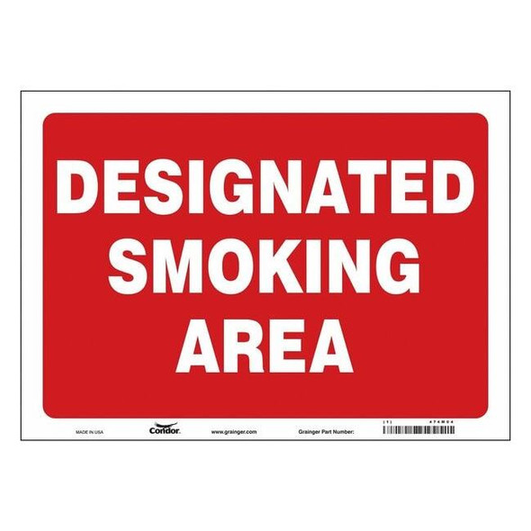 Safety Sign, 10" H, 14 in W, Vinyl, Horizontal Rectangle, English, 474M04