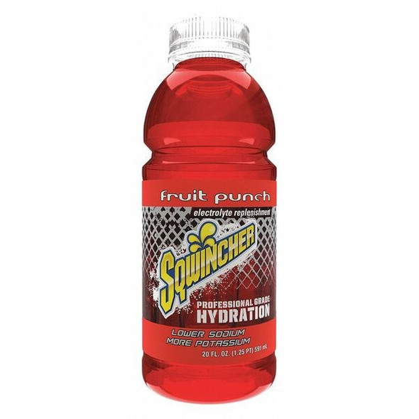 Sports Drink, Regular, 20 oz ready to drink, Fruit Punch, PK24