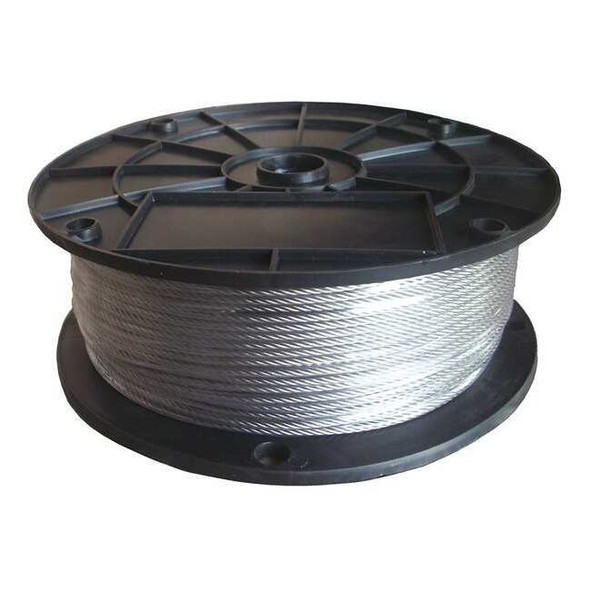 Manufacturer Varies Cable,1/8 in.,500 ft.,7 x 19,SS 33RG94