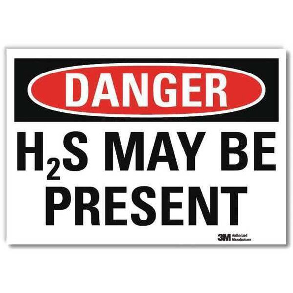 Danger Sign, 7 in H, 10 in W,Vertical Rectangle, English, U3-1541-RD_10X7