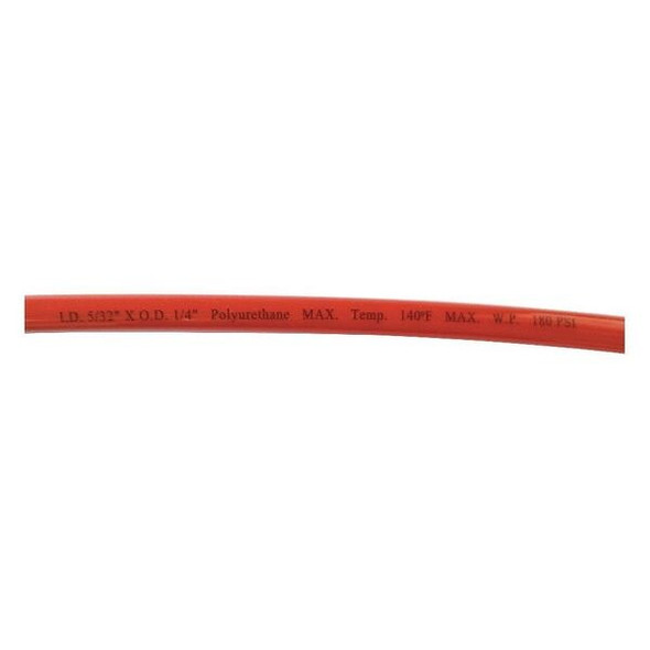 Manufacturer Varies Tubing,Poly,1/4 In,180 PSI,100 Ft,Red 1CTF9