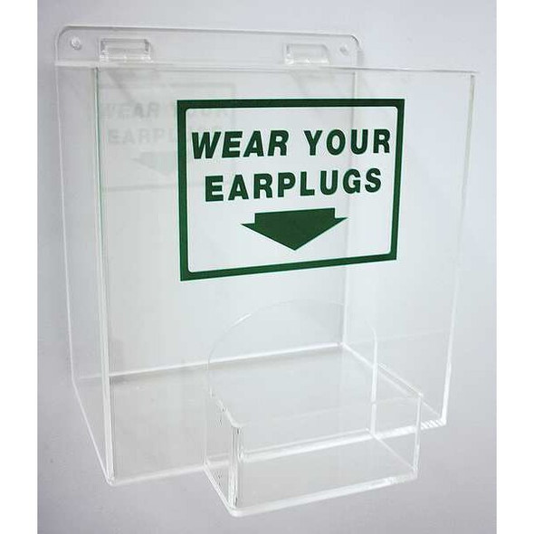 Reusable Ear Plugs with Dispenser, Table Top, Wall Mount, Capacity: 200 Pairs