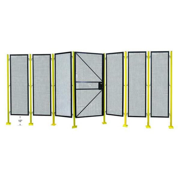Manufacturer Varies Wire Partition Panel,W 2 Ft x H 7 Ft 19N868
