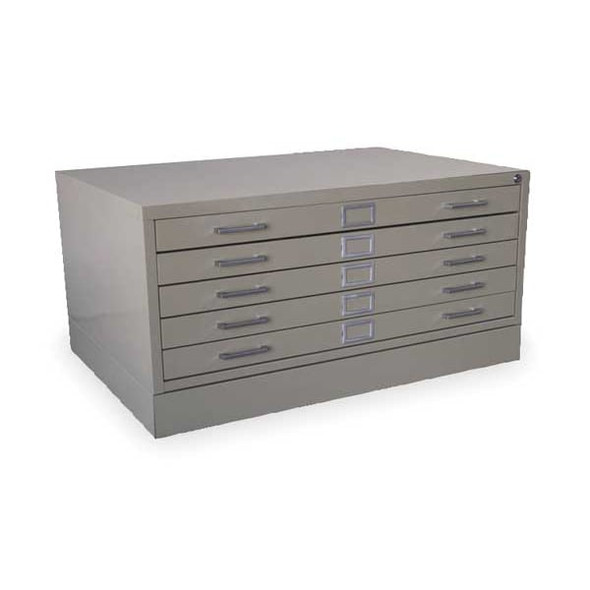 Manufacturer Varies Cabinet,Flat File,5 Drawer,Gray 2CLC3