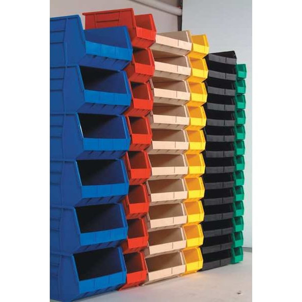Quantum Storage Systems HangandStackBin,18inL,16.5inW,Plastic QUS270YL