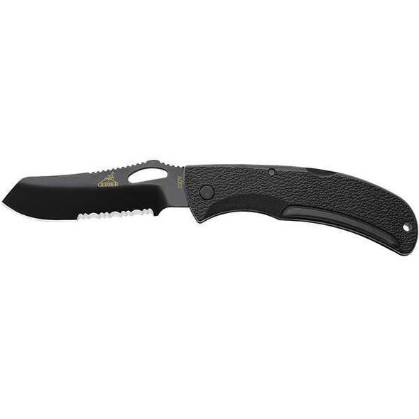 Gerber Fold Knife,Serrated,Sheep Foot,3-1/2 in 22-01648G