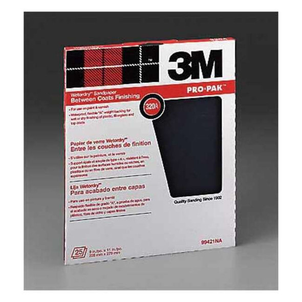 3m Sanding Sheet,11x9 In,320 G,SC,PK250 7000126425