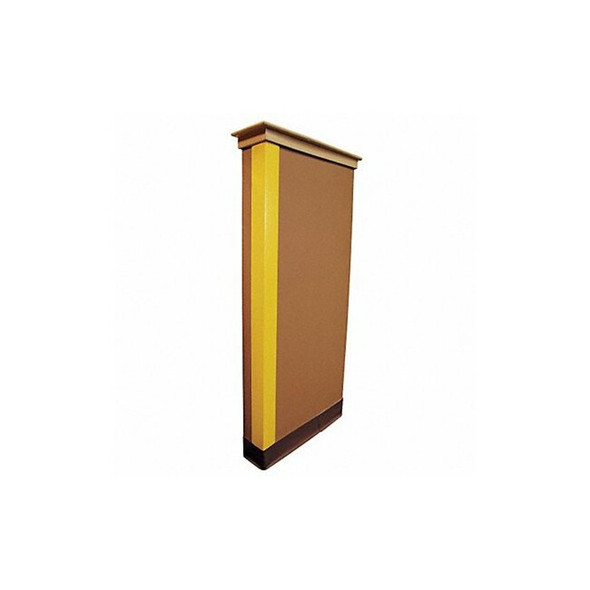 Manufacturer Varies Corner Guard,Yellow,Smooth,PVC,4 ft H 5KZH8