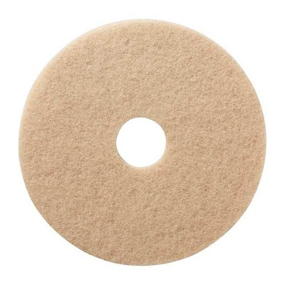 Tough Guy Burnishing Pad,Tan,Size 21",Round,PK5 402V92
