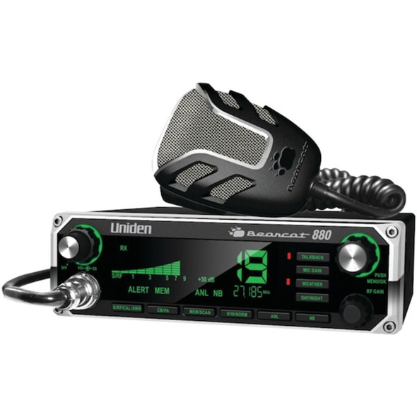 Uniden CB Radio,PL259 Connector,40 Channels,4W Bearcat 880