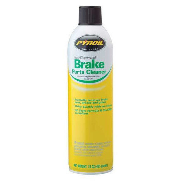Pyroil Brake Parts Cleaner, 15 oz, Aerosol can PYNVOC15